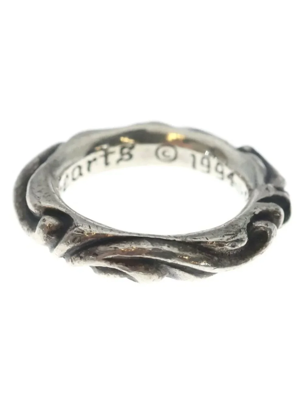 Chrome Hearts Scrl Band Scroll Ring Silver